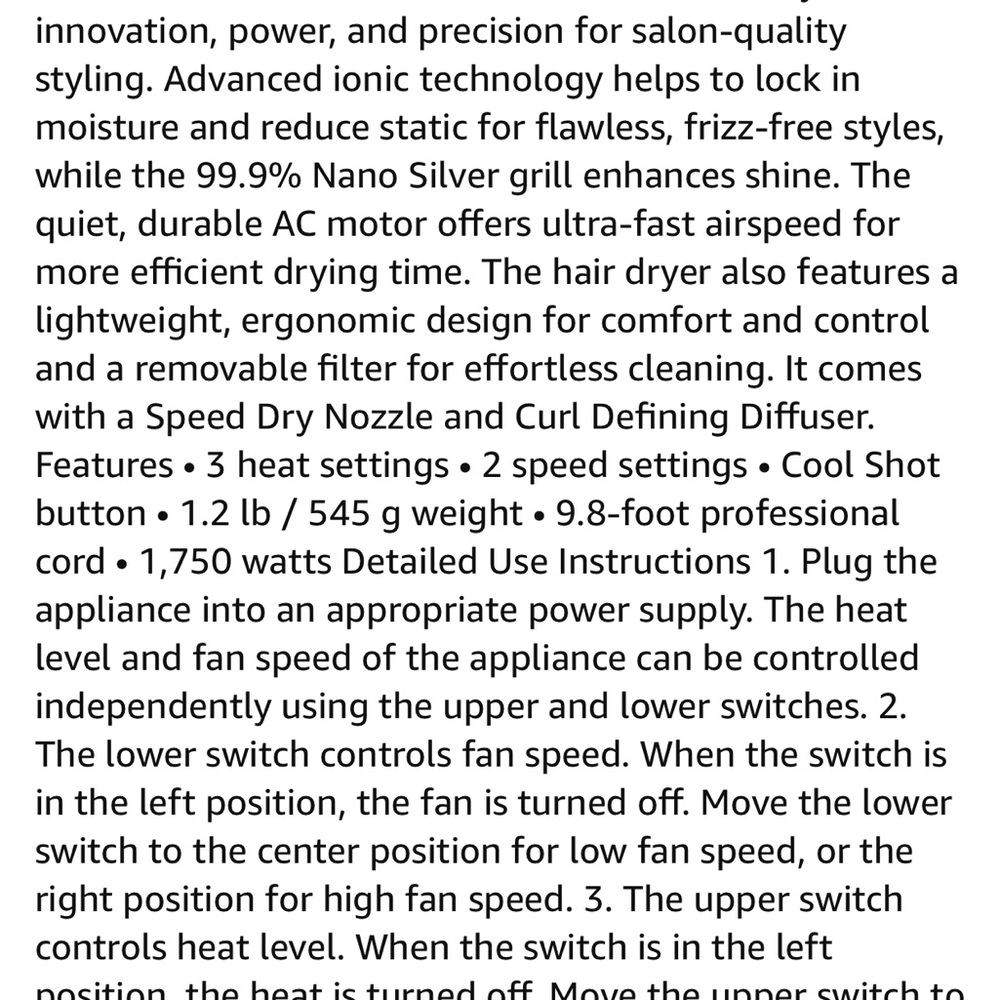 MAKE AN OFFER! Moroccanoil professional blow dryer  NWT in box moroccan oil - Picture 6 of 8